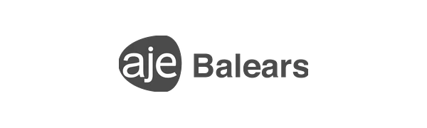 Logotipo de AJE Balears, cliente de Todoesdata